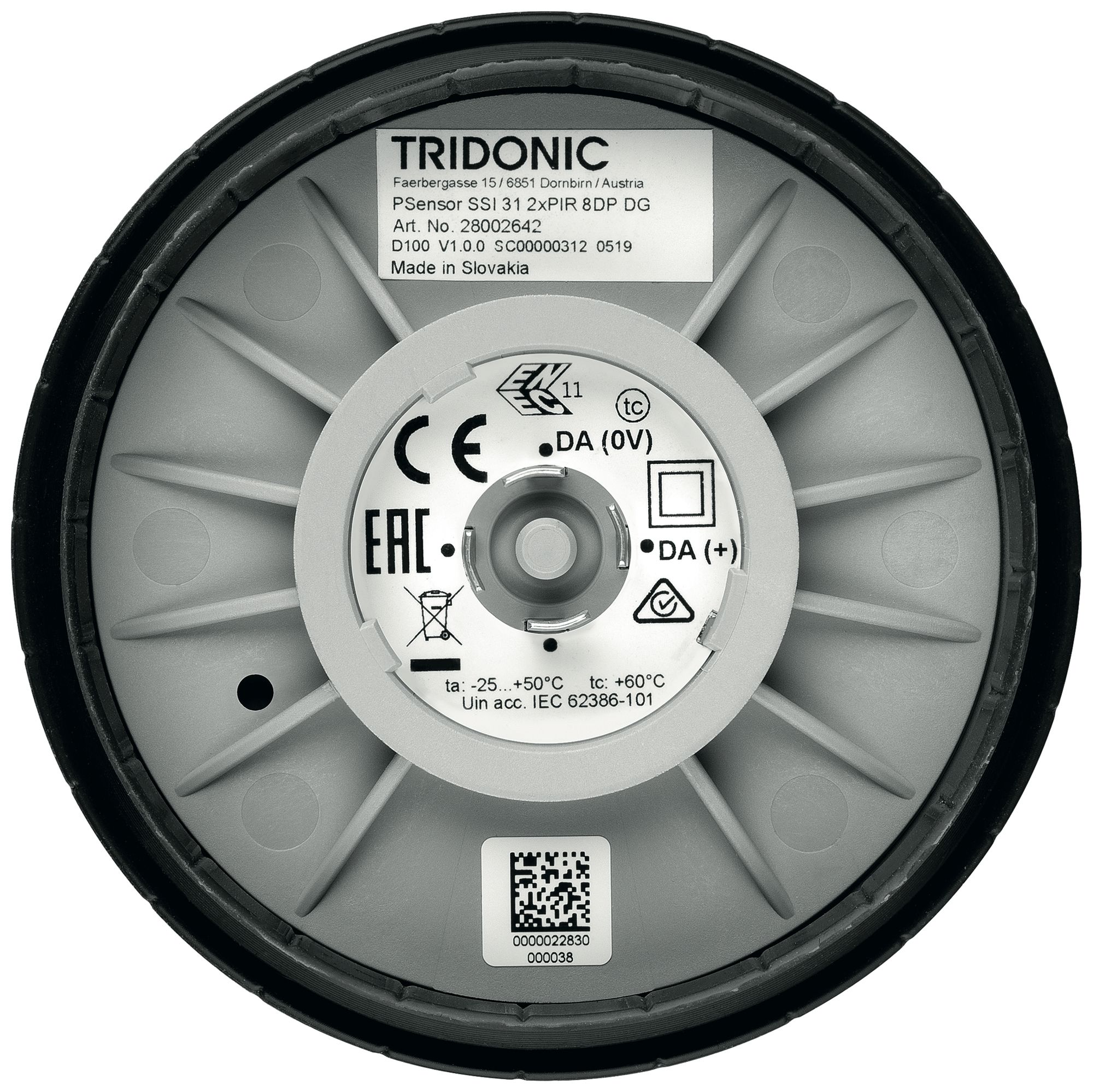 Capteur de mouvement Tridonic PSensor SSI capteur IR Ø82.7×57.3mm