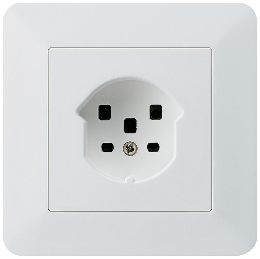 UP-Steckdose kallysto.trend T25 weiss Schraubklemme