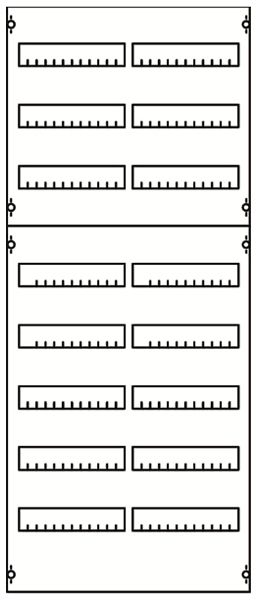 Modulo di ampliamento AMD ABB 2V4A, per distrib.CombiLine 2-campi 8-file 192UM