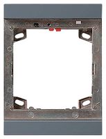 Montagerahmen Siedle, aus Zink-Druckguss, 1 Funktionsmodul, grau