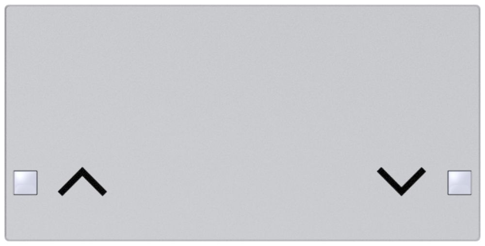 Taste SIDUS 2/4f zu Tastsensor mit Pfeil auf/ab, alu