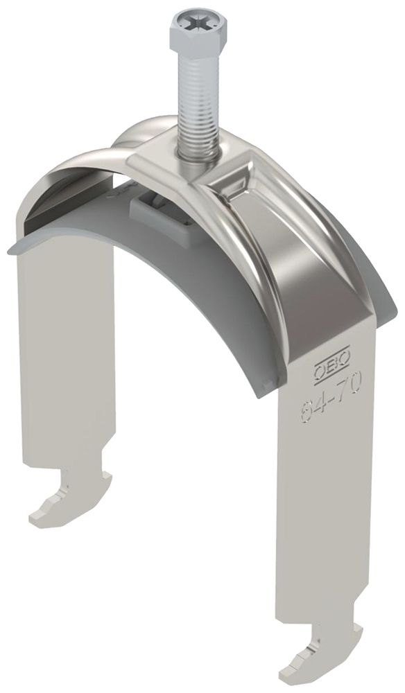 Fixation rapide BET 2056 pied à H matière synthétique 64…70mm 1×câble A2 1.4301