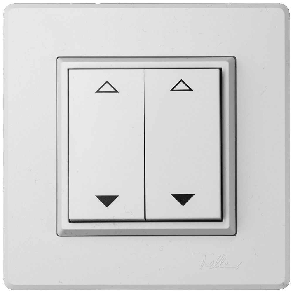 Poussoir RF AP ALADIN EnOcean EDIZIO.liv 4C/2T V/Λ sans piles gris clair