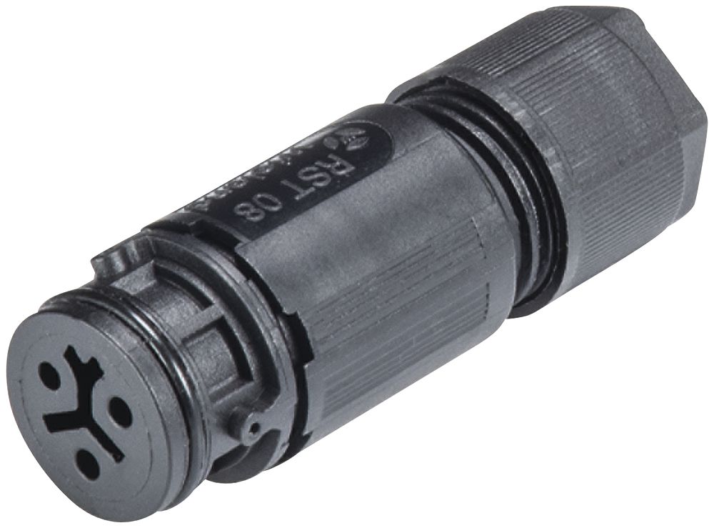 Buchse Wieland RST08I3 S B1 ZR1 H SW 3×1mm² schwarz