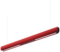 LED-Pendelleuchte DOTLUX RIVO 45W 3200lm 4000K 1-10V DIM 1280mm rot