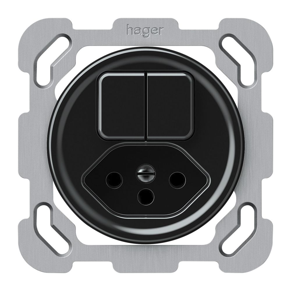 Combinaison ENC origin sch 3+AR + 1×type 13 77×77mm noir