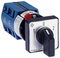 Commutateur INC K&N CG4.A211.FS2, 10A/400V 2L 30×30mm "1-0-2"