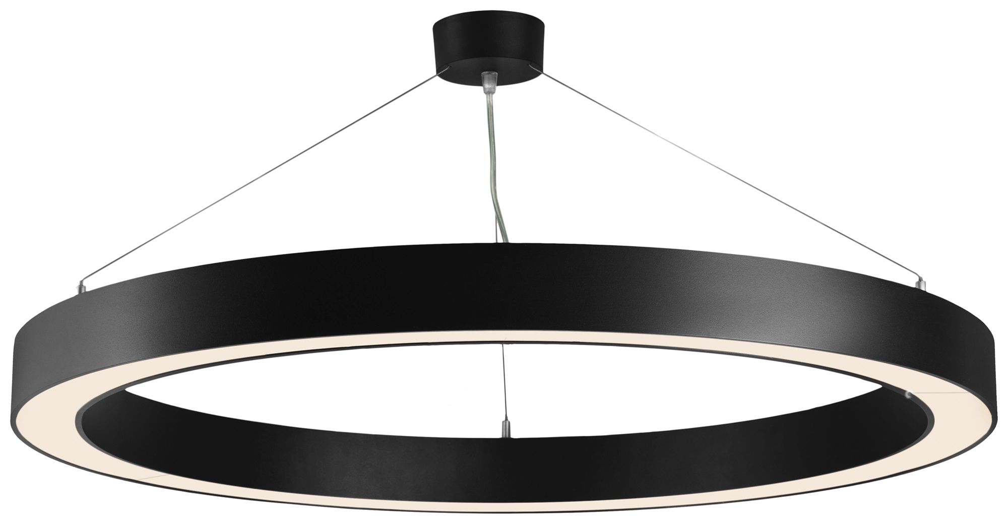 LED-Pendelleuchte Sylvania Nilo 56W 5980lm 840 DALI EM Ø800mm schwarz