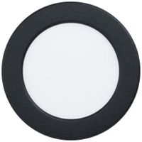Downlight LED Eglo FUEVA 5W 0…620lm 2700…6500K IP44 VAR Ø120×40mm noir