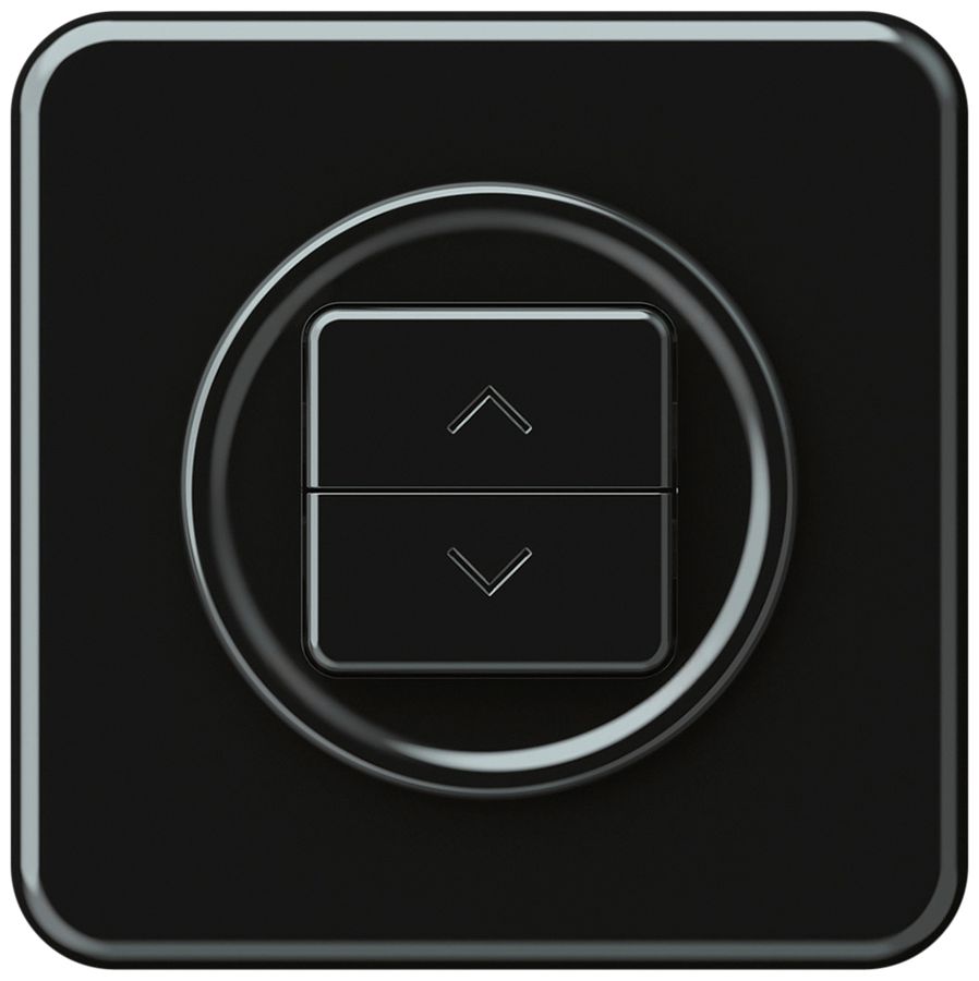 UP-Storentaster origin 1P 2×Tasten 92×92mm schwarz