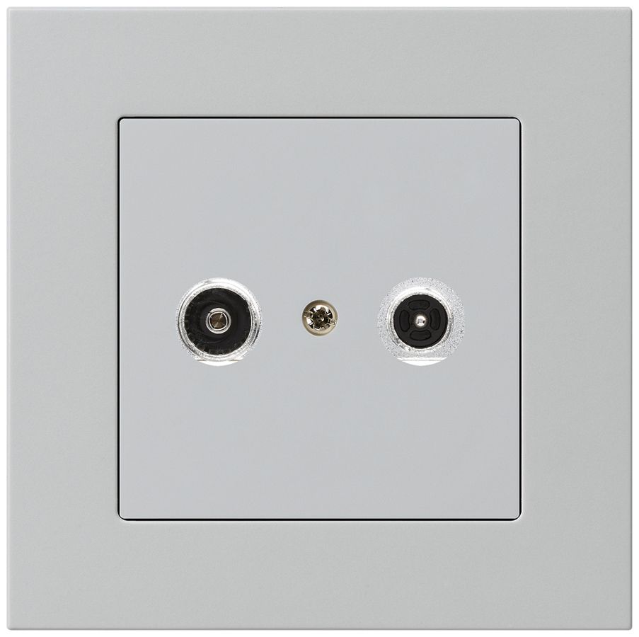 Prise antenne ENC kallysto.pro R/TV 19dB 2GHz gris clair