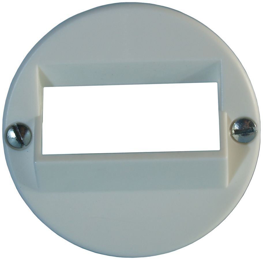 Disco frontale 43/2×RJ45 bianco