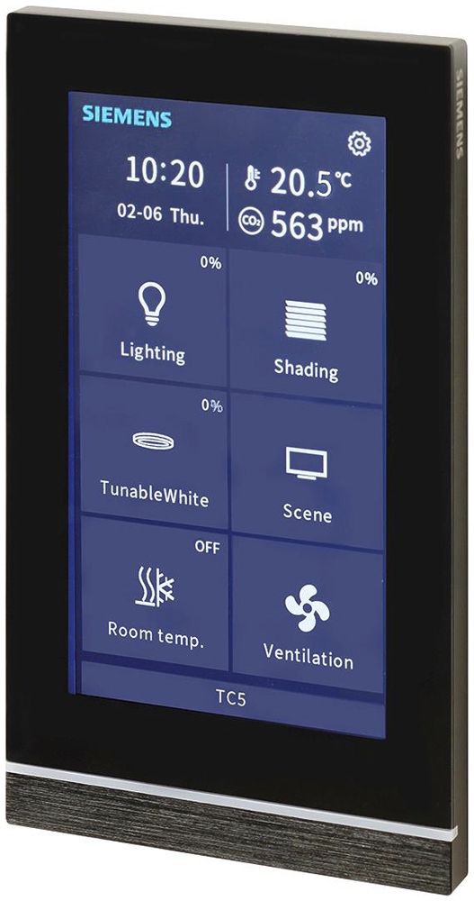 UP-KNX-Touchpanel Siemens Touch Control TC5 UP 205/22, schwarz