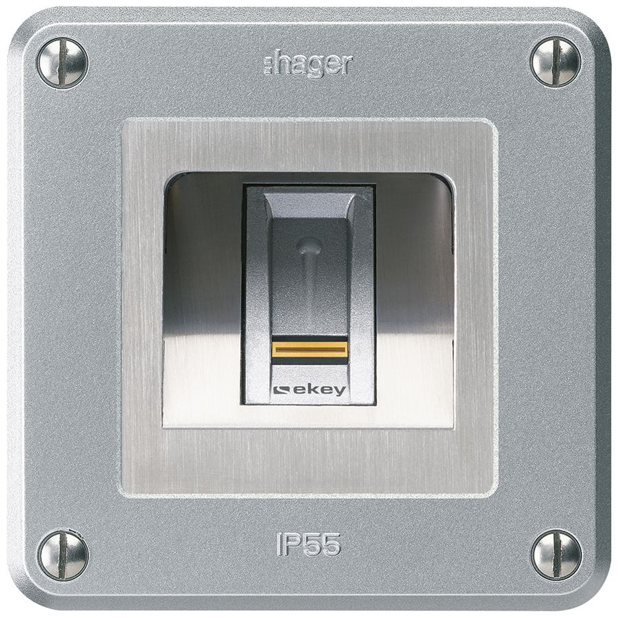 Lettore di impronte digitali NUP Hager ekey robusto C alluminio