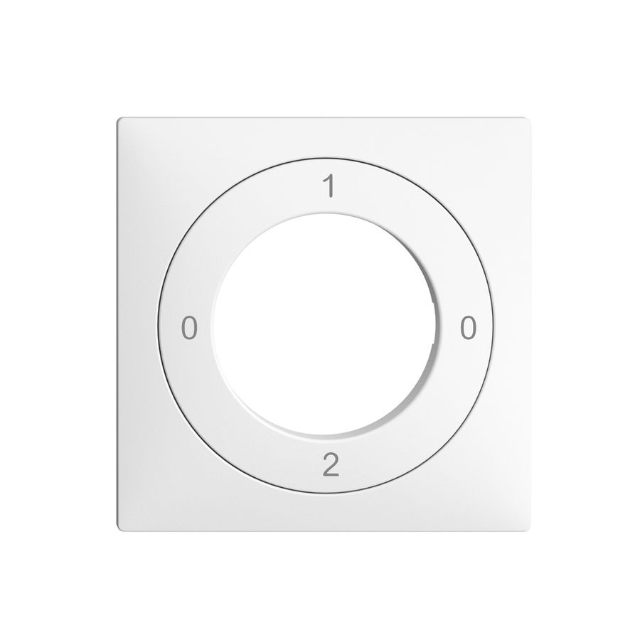 Kit frontale EDIZIOdue 0-1-0-2 60×60mm bianco per interruttore a chiave