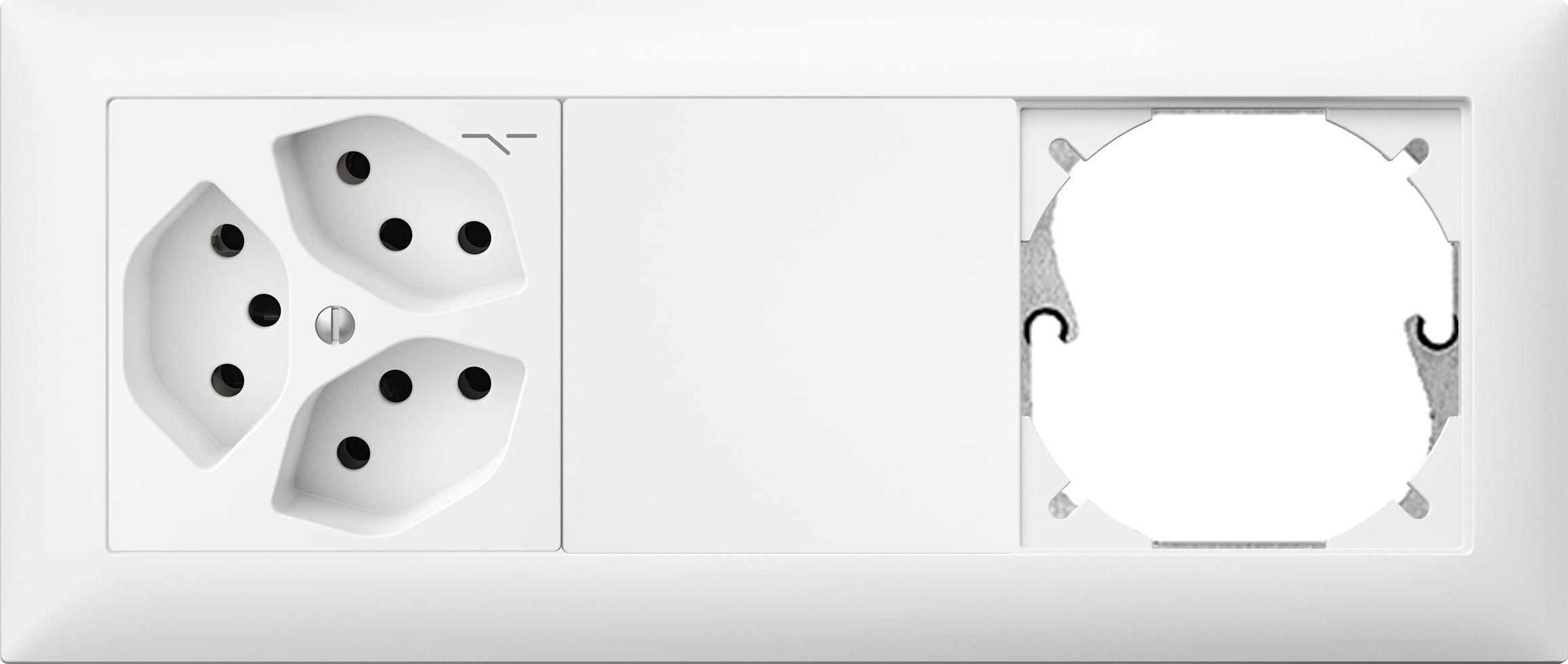 UP-Kombination EDUE 1×3, 3xT13 1s + Blind + Leer ws