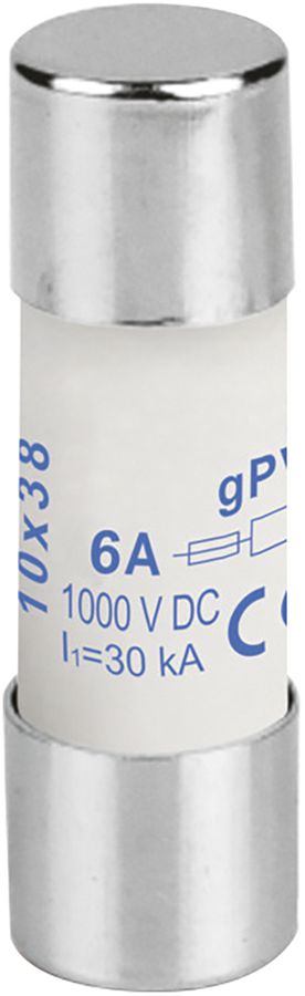 PV-Apparatesicherung Weidmüller, 6A gPV 1000VDC, Keramik, 10×38mm