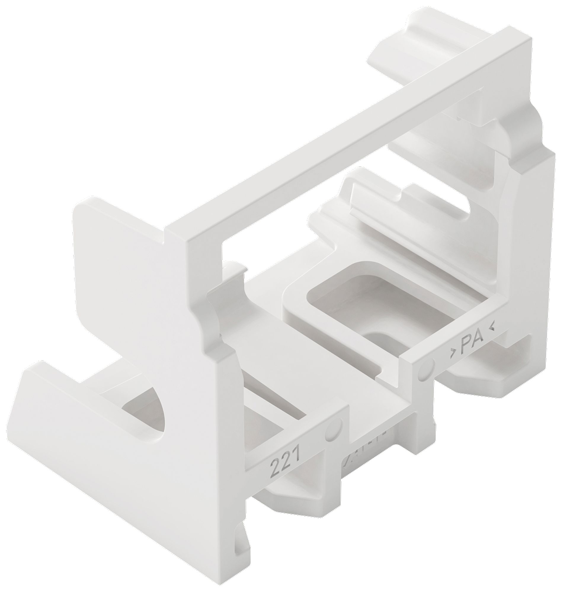 Befestigungsadapter WAGO o.Zugentlastung für 10×4mm² seitlich ws