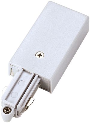 Einspeiser SLV für 1-Phasen AP-Stromschiene, Erde links weiss