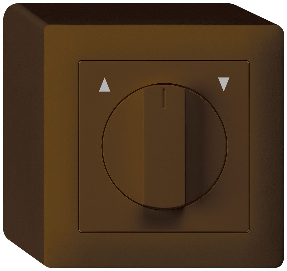 AP-Storendrehschalter/taster umschaltbar kallysto braun