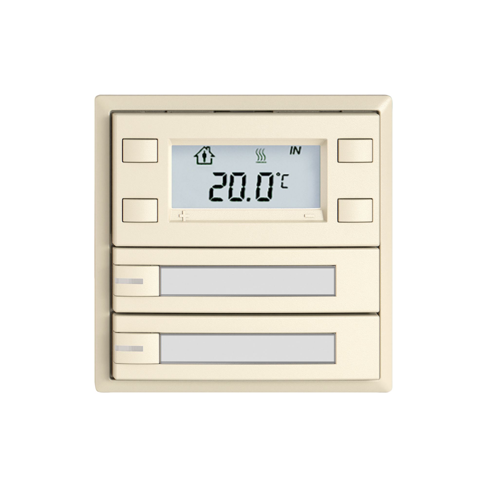 RTH-Taster EDIZIO.liv SNAPFIX® m.RGB-LED Pap.2×Taste 1-Tbed.cr