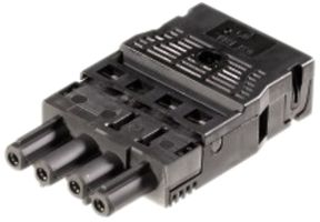 Buchsenteil Wieland 4L schwarz