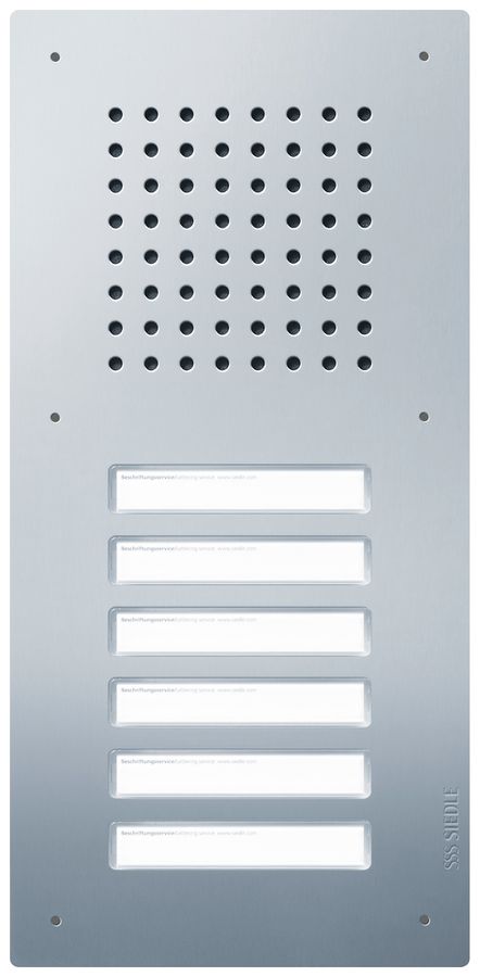 Poste audio externe Siedle Classic système bus 6 12VAC 356×171×65mm IP54