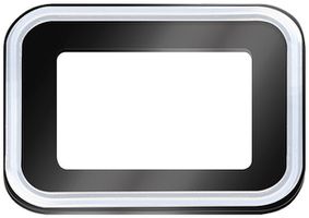 Abdeckung ESYLUX SUN OFL/AFL Glas 113×84×7mm schwarz klar