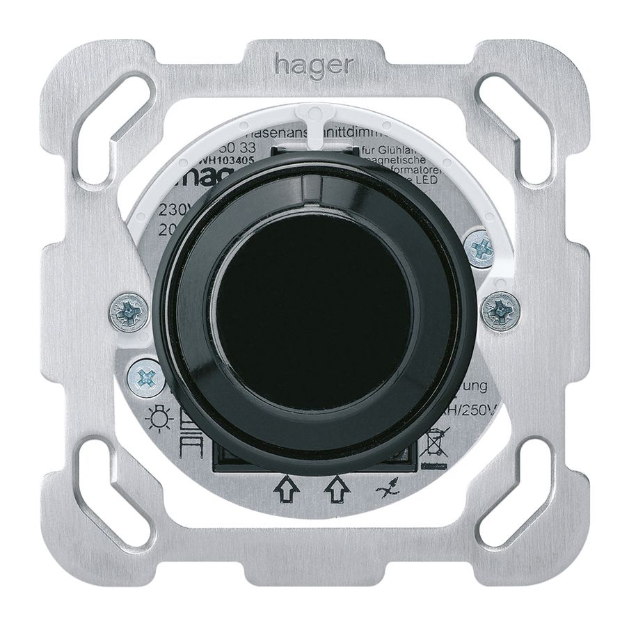 UP-Universaldimmer basico B Phasenan. mit LED schwarz