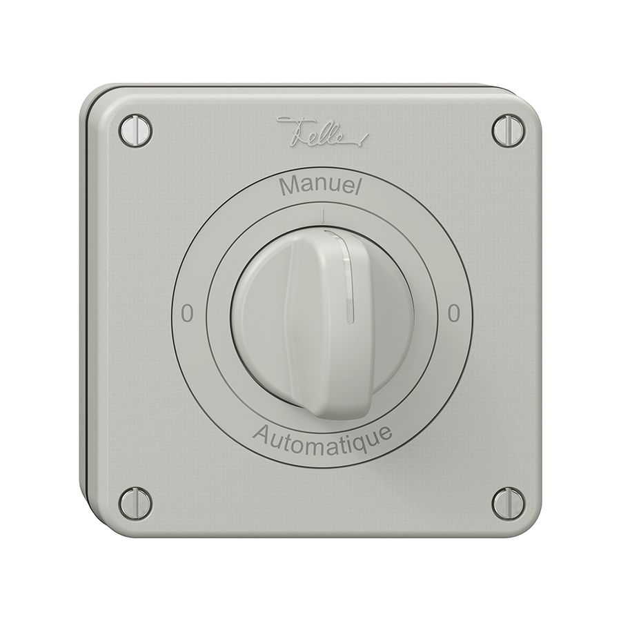 Interrupteur rotatif NUP NEVO, 2/1 L, a.manette, KS, 0-Manuel-0-Automatique, grc