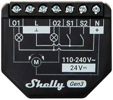 EB-RF-Schaltaktor Shelly 2PM Gen3 Bt/Wi-Fi 2-Kan 110…240V