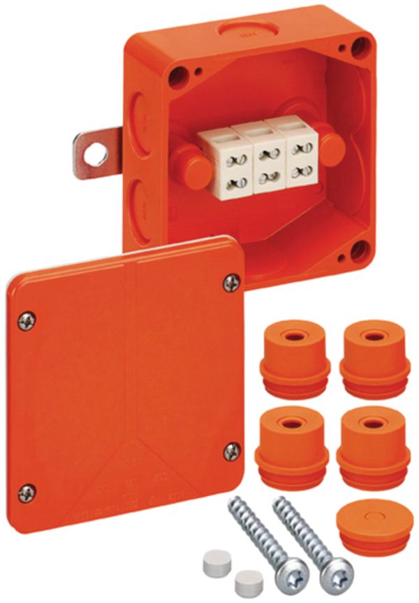 Boîte de dérivation AP Demelectric WKE 2-Duo E90 3×6mm² 100×100×50mm