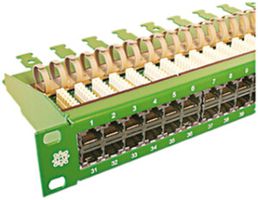 Panneau 19" RNIS/TT 1UH 60 prises vert