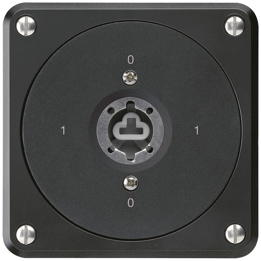 Interrupteur à clé ENC robusto sans clapet sans cylindre 0/2P noir p.combinaison