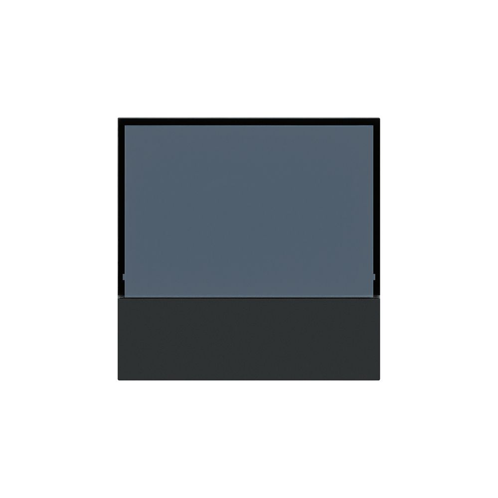 Frontabdeckung KNX Hager kallysto für RTR schwarz