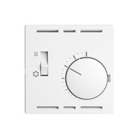 Kit de recouvrement p.thermostat EDIZIOdue, a.interrupteur, 60×60mm, blanc
