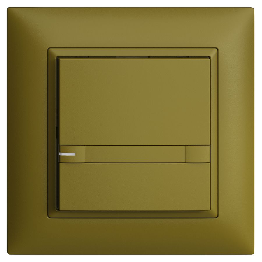 UP-KNX-Taster RGB EDUE FMI, 250mW, m.RGB-LED, m.Papier., 1×Taste, 2×Tastenb., ov