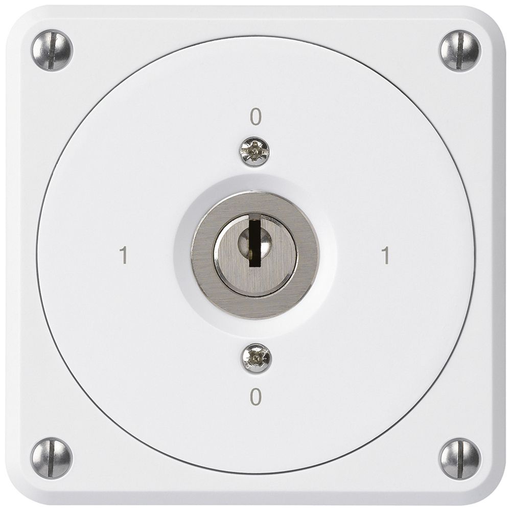 Interrupteur à clé ENC robusto sans clapet 0/3P blanc pour combinaison