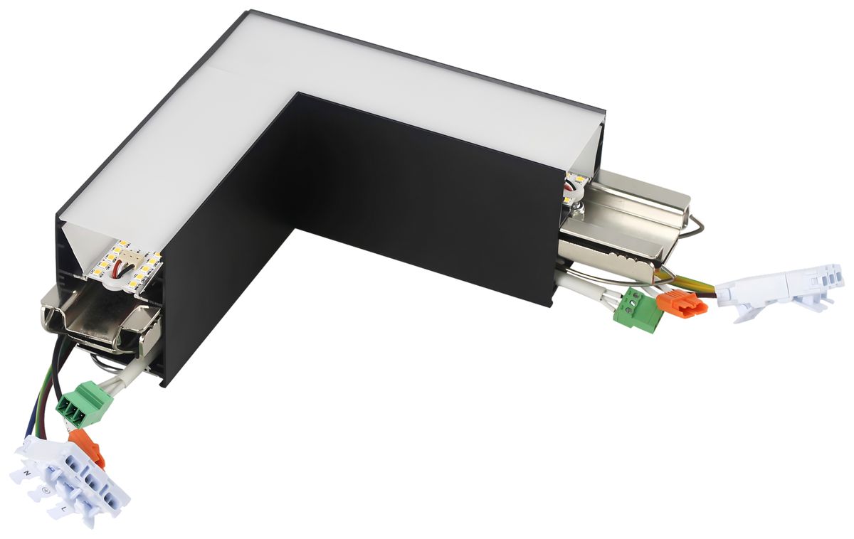 Parte luminosa a L Sylvania Otao Linear 4.9W 600lm 830/840 221×221mm nero