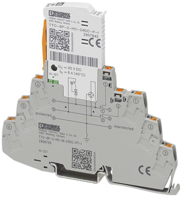 Protezione sovratensioni Phoenix Contact TTC-6P-2-HC-M-24DC-PT-I