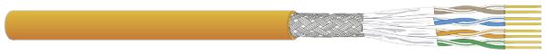 Datenkabel Dätwyler CU 8203 4P S/FTP, Kat.8.2 LSZH Cca 1000m orange
