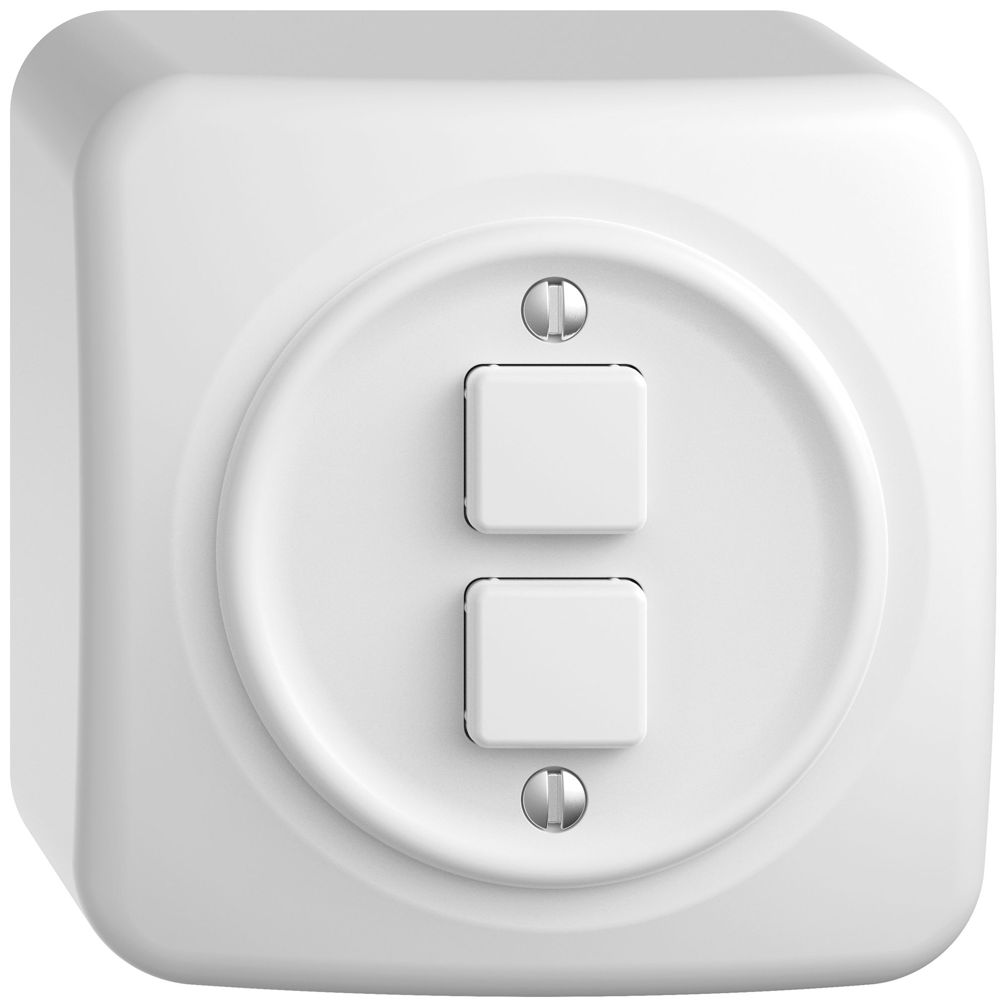 AP-KNX-Taster RGB STANDARDdue SNAPFIX® 2×Taste m.Temperaturfühler ws