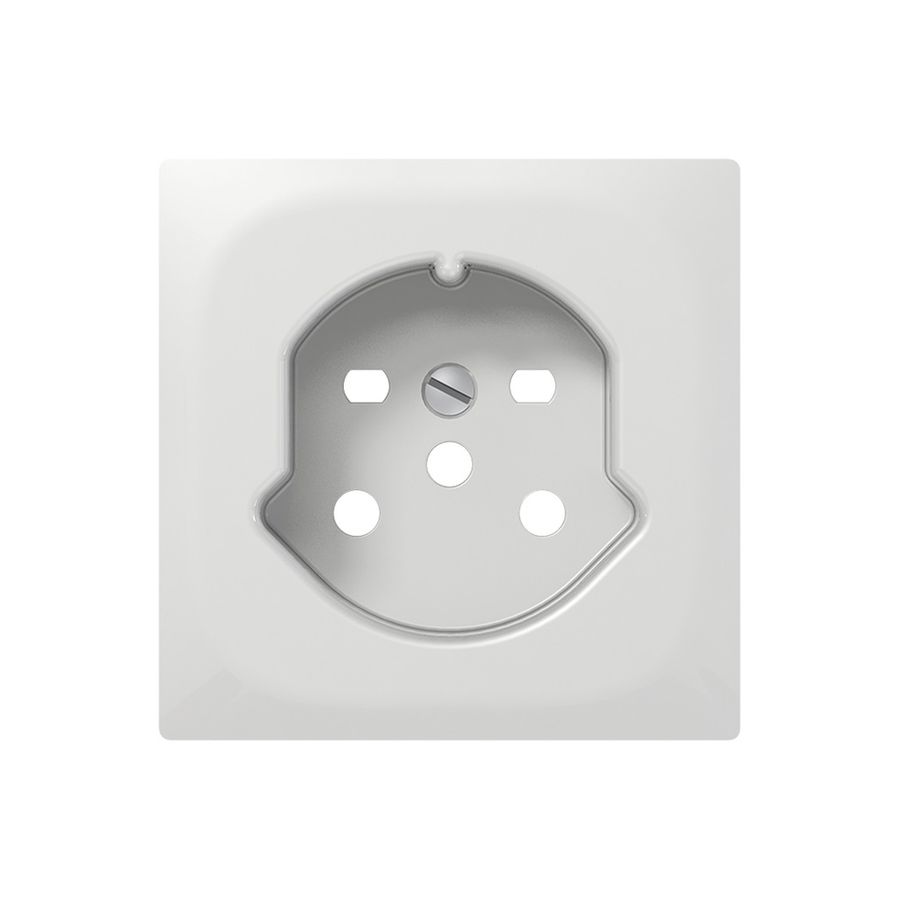 Frontplatte SIDUS Z/E zu Steckdose T15 weiss glänzend