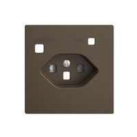 Frontset EDIZIOdue zu FI-Steckdose F, T23, shutter, coffee
