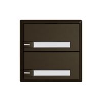 Pulsante universale EDIZIO.liv UNI SNAPFIX® 5…48V c.LED 2× com.1T targ.ma