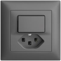 UP-Kombination 3/1L+T23 16A EDIZIOdue dunkelgrau