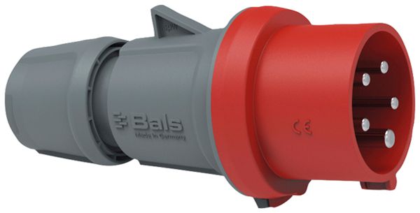 Stecker CEE Bals INNOLINQ 5P 16A 400V rot 6h IP54 schraublos