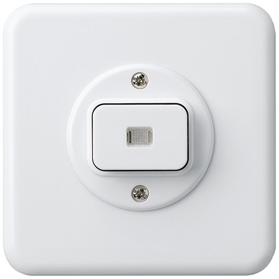 UP-Frontset basico weiss mit Linse 86×86mm