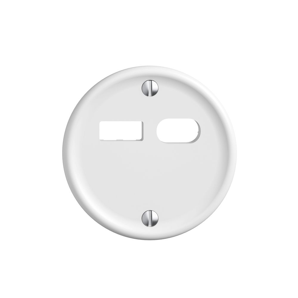 Montageset Feller STANDARDdue für Steckdose USB 18W Typ A + Typ C weiss