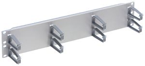 Kabelführungsplatte 2HE 19" grau R&M